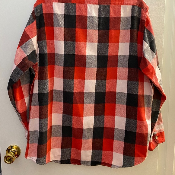 Gander Mountain Red Black White Flannel Shirt - Size XL - Picture 6 of 7